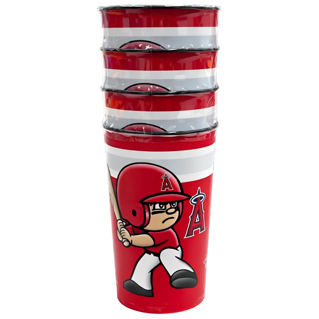 Vaso MLB Party Cup 4 Pack 22 Oz Angels