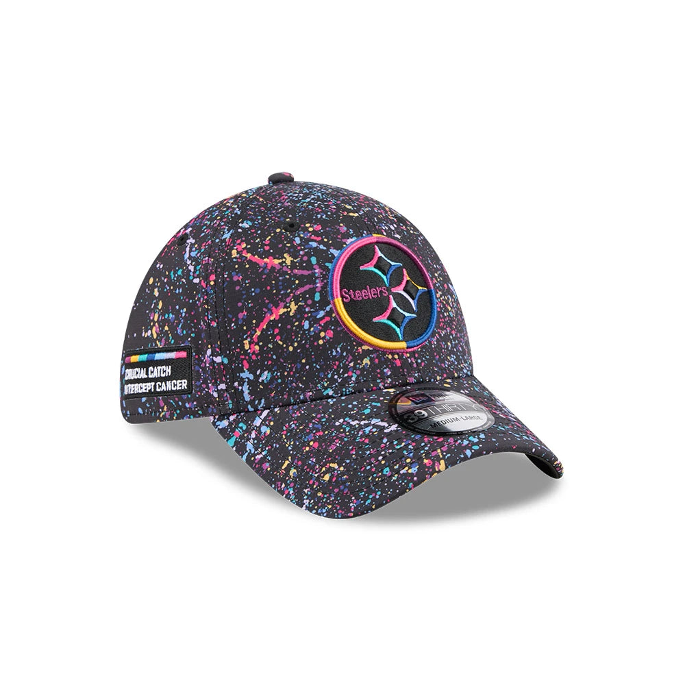 Gorra New Era 3930 NFL Crucial Catch 2025 Steelers