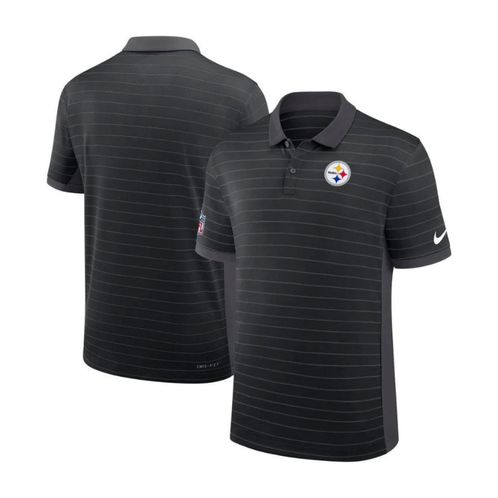 Polo Nike NFL Sideline Victory Stripe Dri-Fit Steelers
