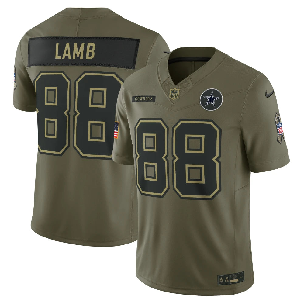Jersey Nike NFL Salute To Service 2025 Cowboys Lamb