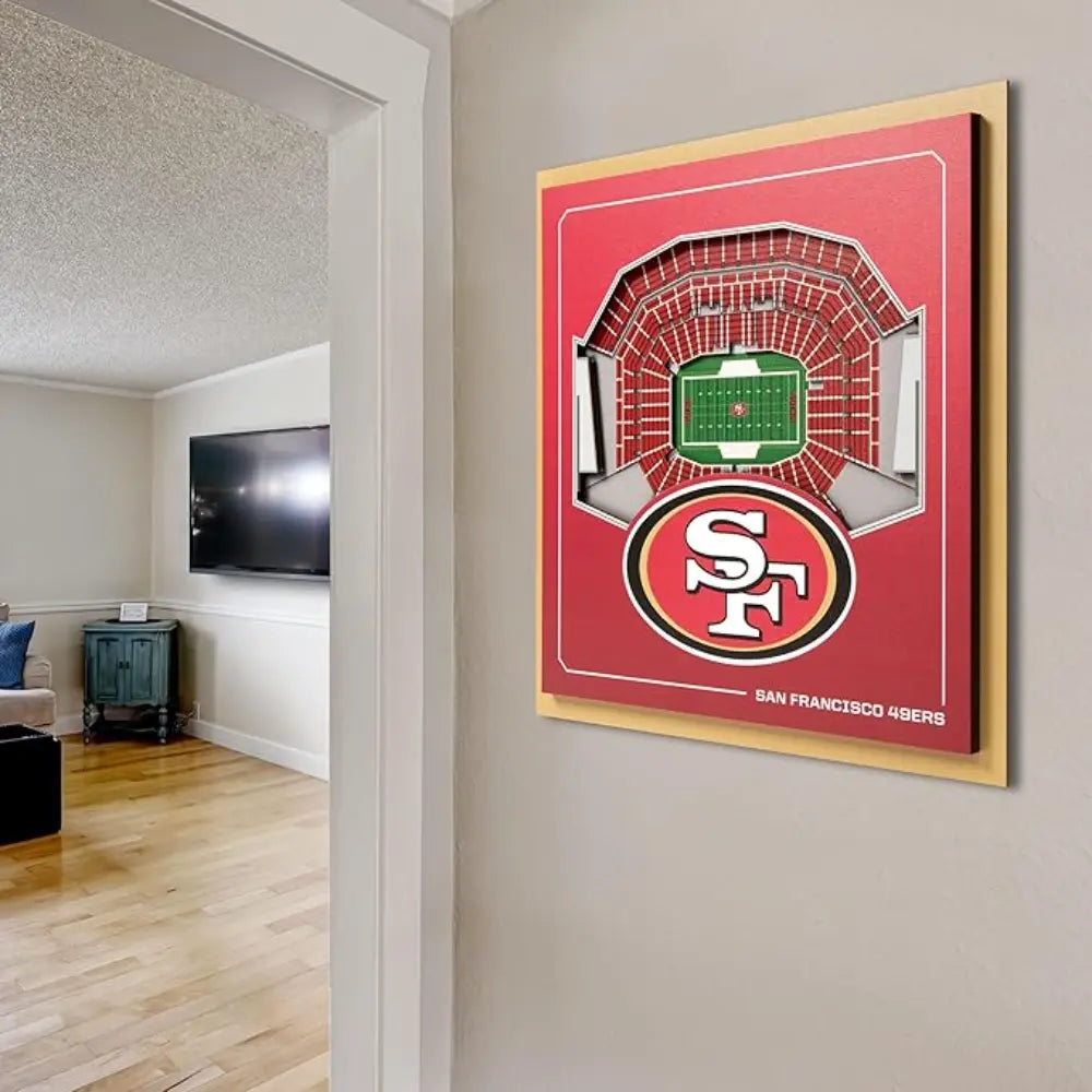 Cuadro NFL Stadium Series 3D 49Ers