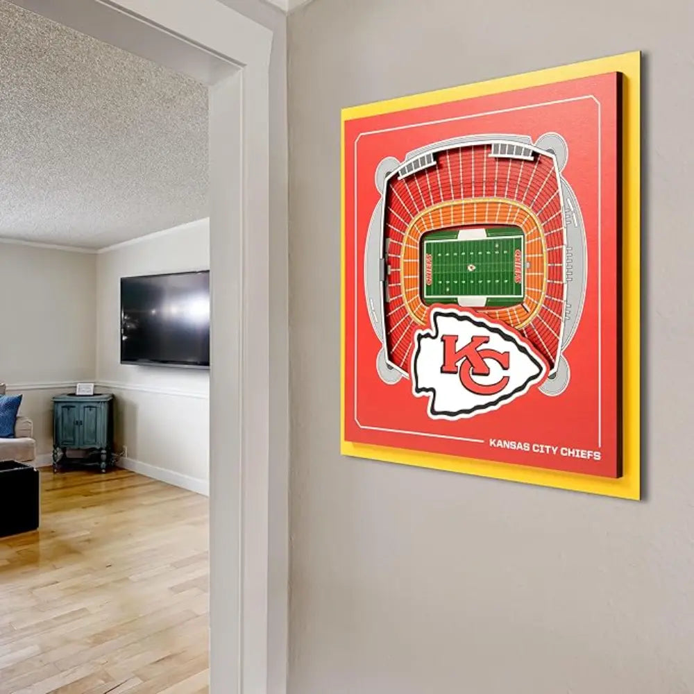 Cuadro NFL Stadium Series 3D Chiefs