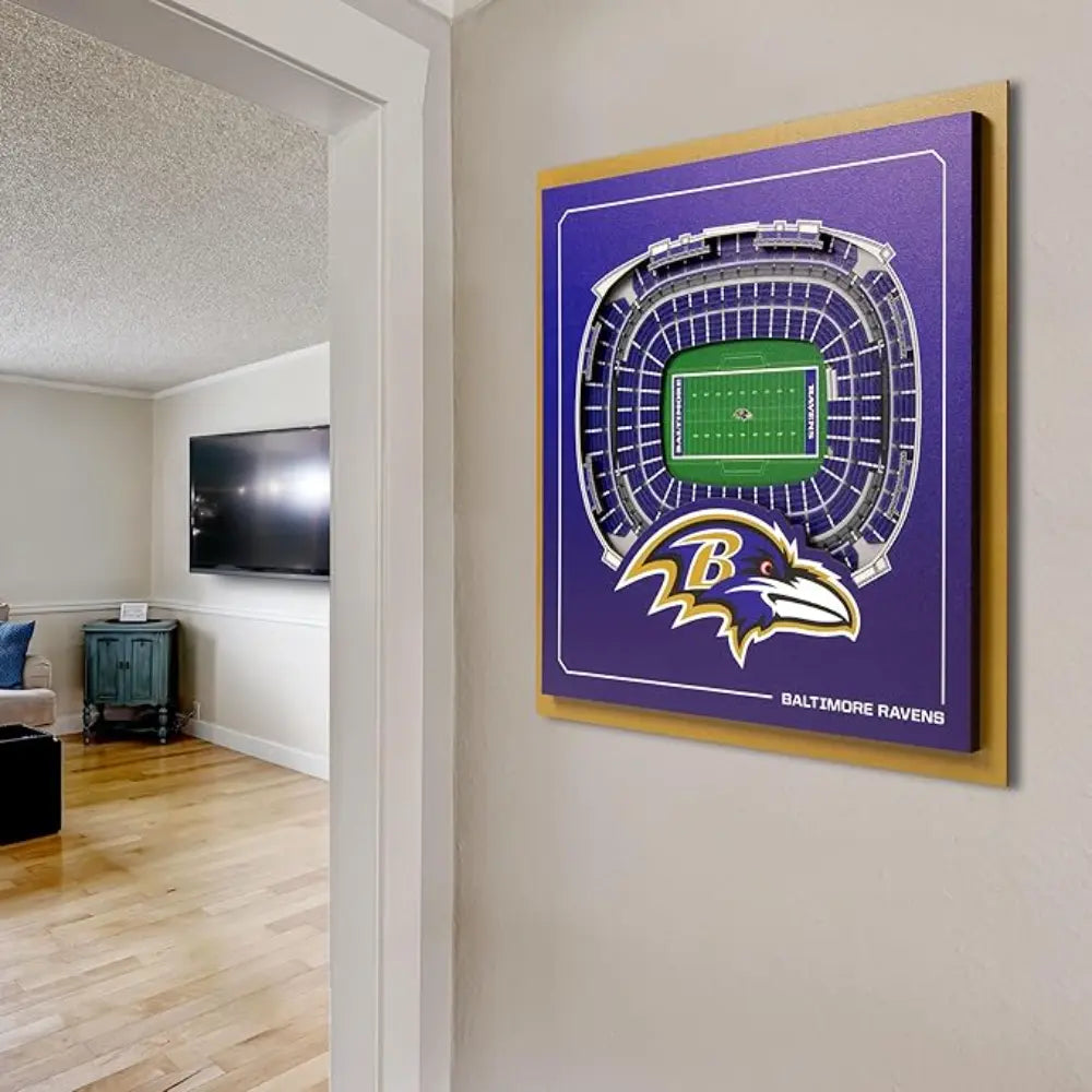 Cuadro NFL Stadium Series 3D Ravens