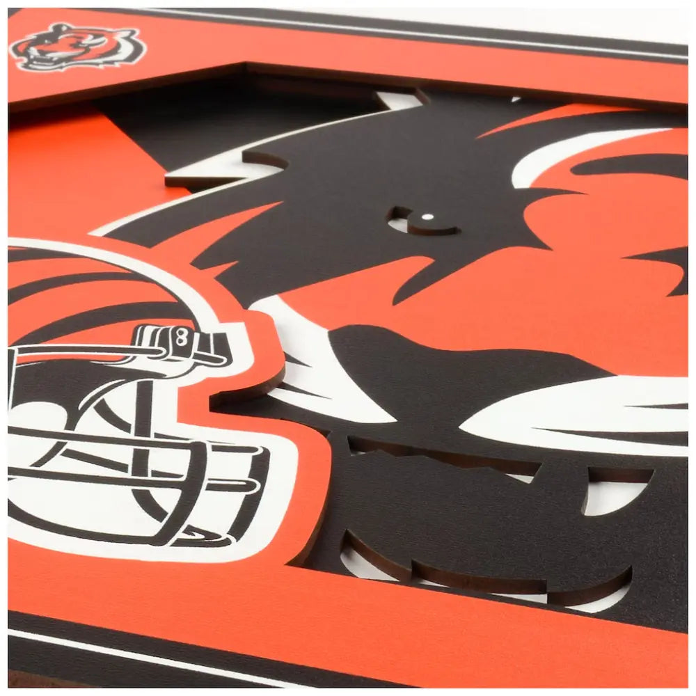 Cuadro YouTheFan NFL Logo Wall Art 3D Bengals
