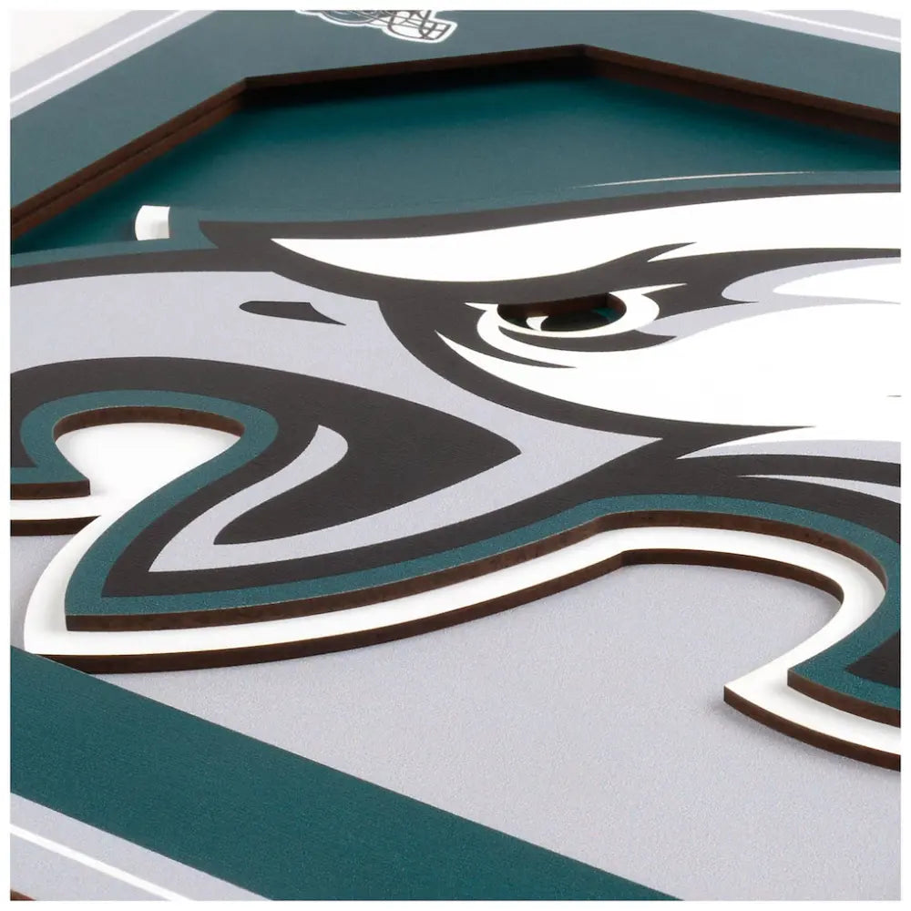 Cuadro YouTheFan NFL Logo Wall Art 3D Eagles