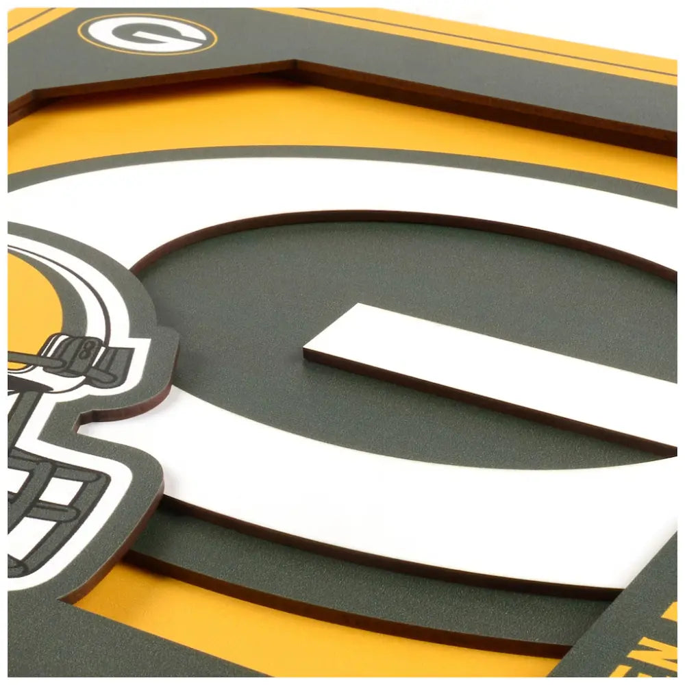 Cuadro YouTheFan NFL Logo Wall Art 3D Packers