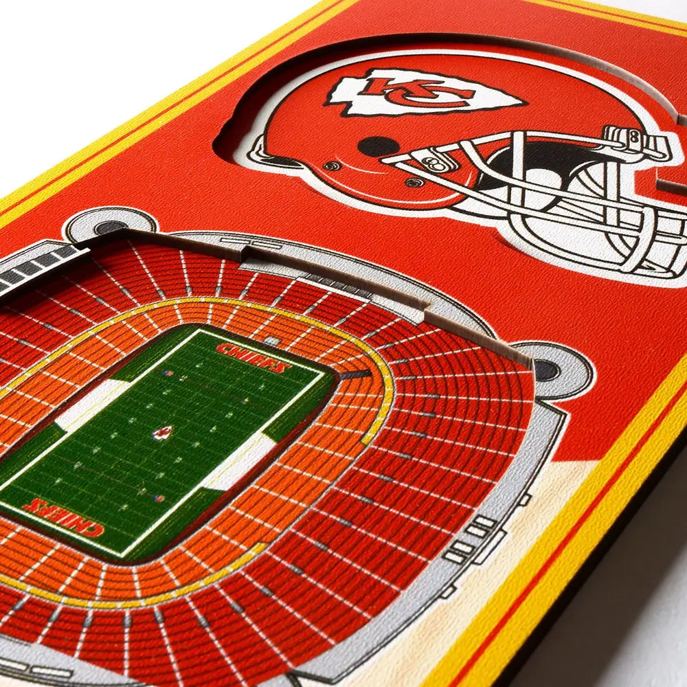 Cuadro YouTheFan NFL Stadium Banner 3D Chiefs