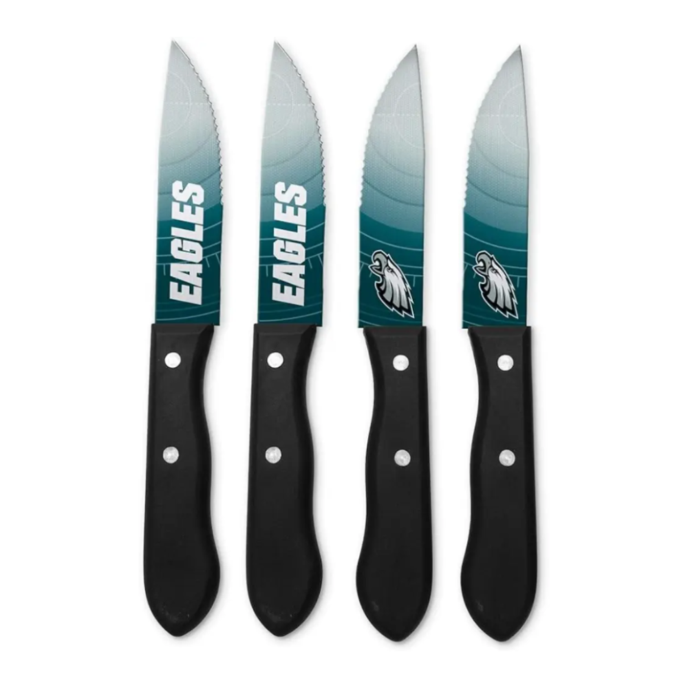 Juego Cuchillos NFL Set 4 Piezas Eagles