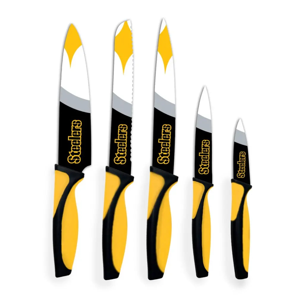 Juego Cuchillos NFL Set 5 Piezas Steelers