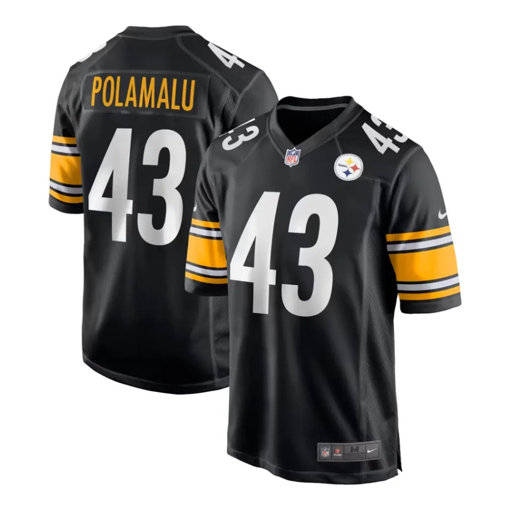 Jersey Nike Game Home 1997-2011 Leyenda Troy Polamalu #43 Steelers