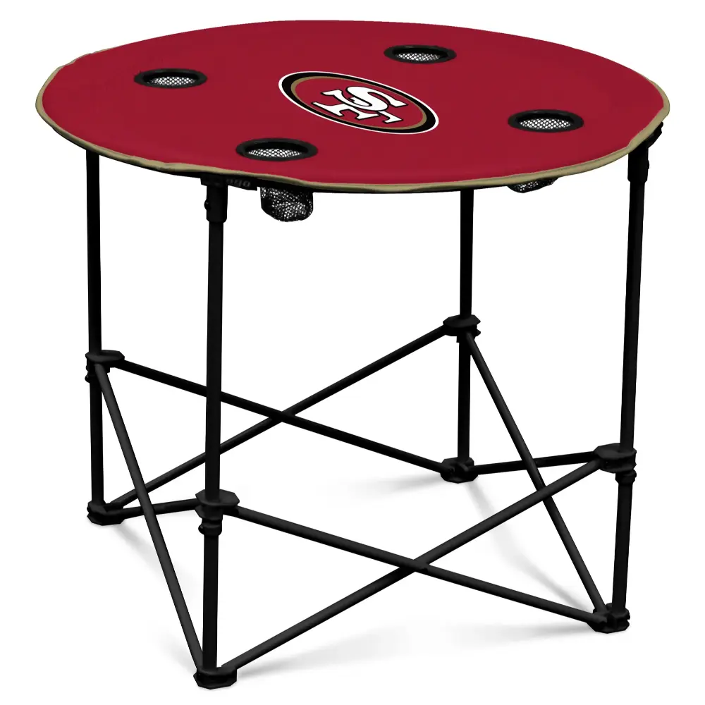 Mesa Plegable Redonda Logo NFL 49Ers
