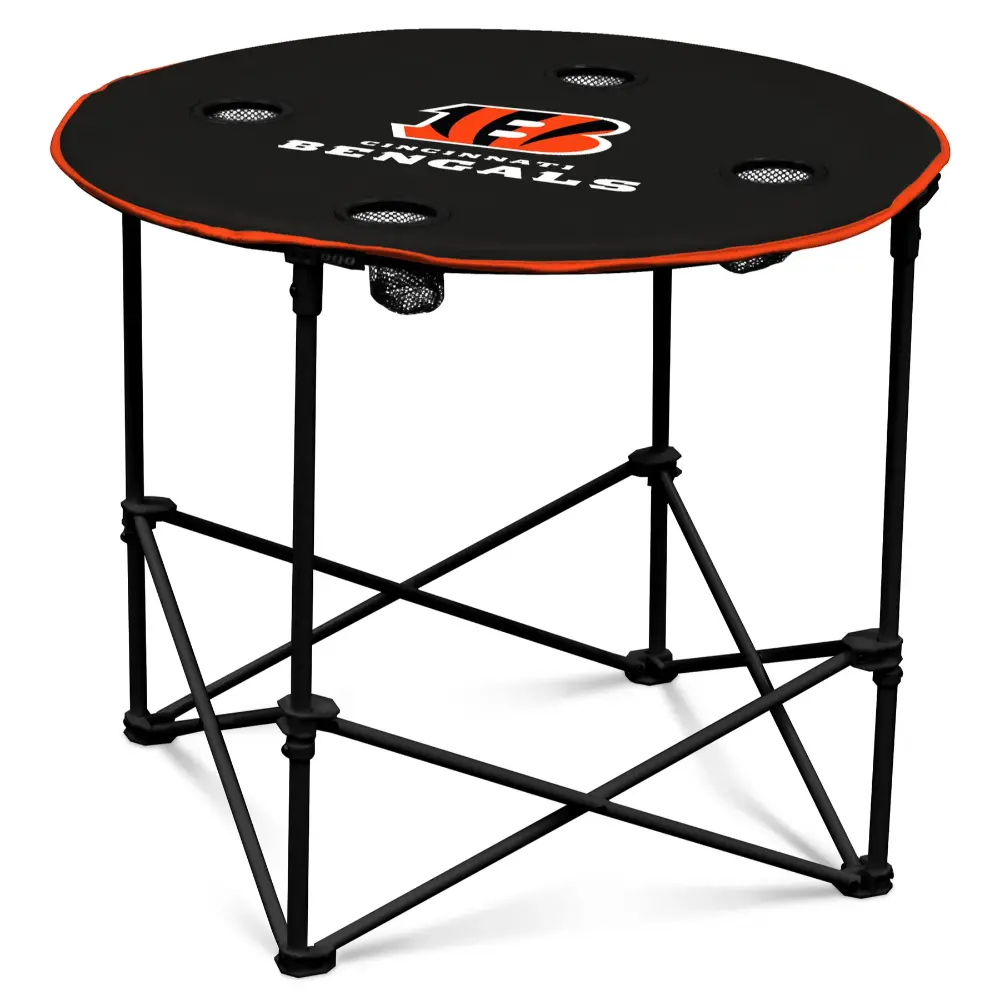 Mesa Plegable Redonda Logo NFL Bengals