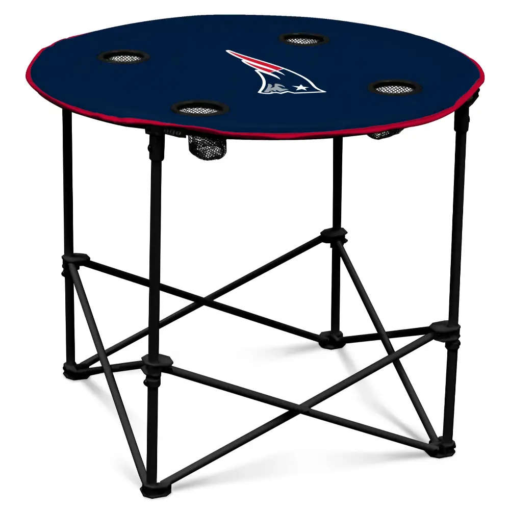 Mesa Plegable Redonda Logo NFL Patriots