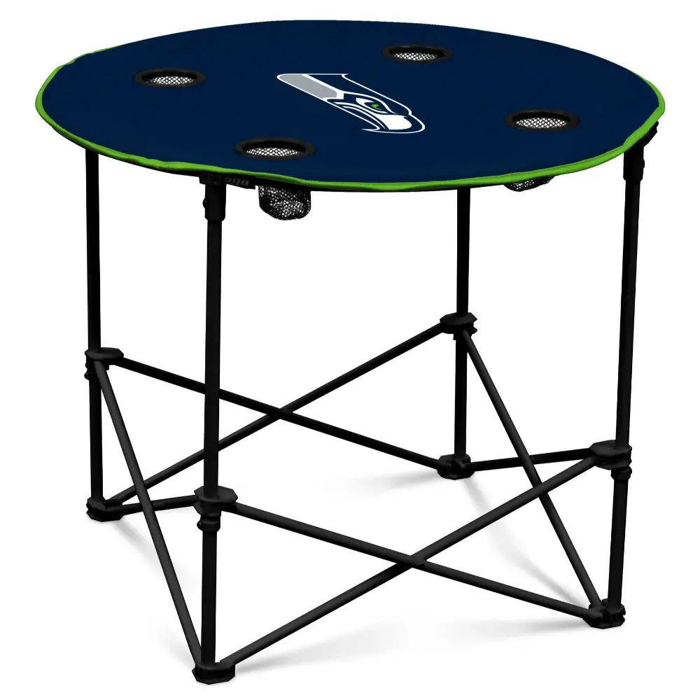 Mesa Plegable Redonda Logo NFL Seahawks