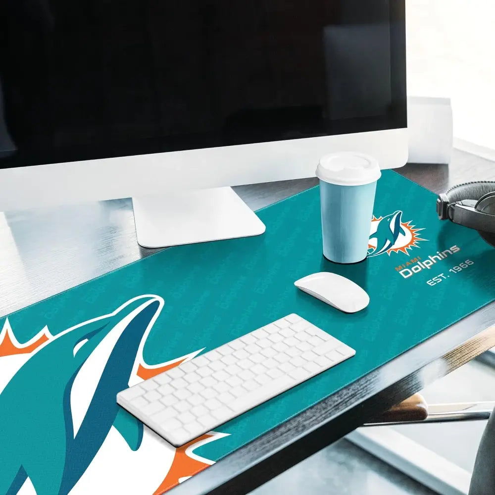 Tapete You The Fan NFL Desk Pad Logo Dolphins