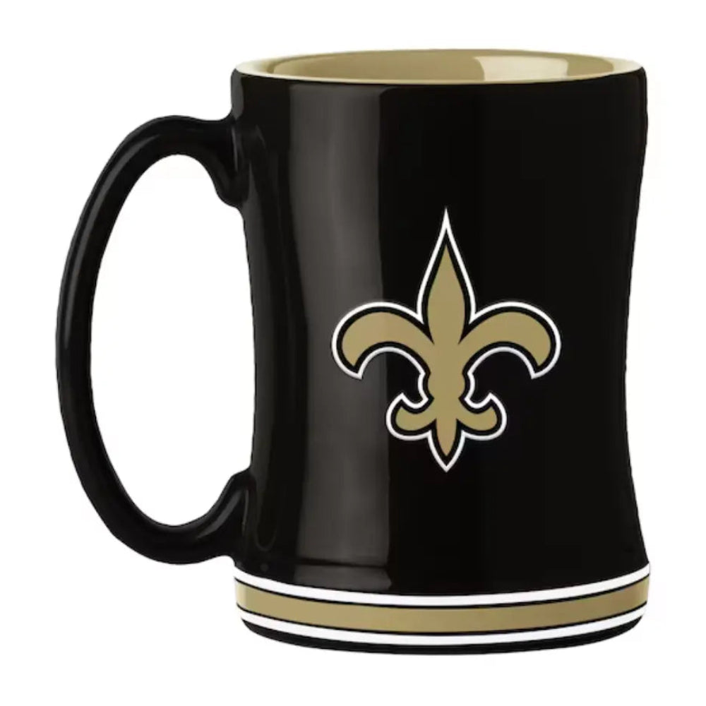 Taza NFL Relief New Orleans Saints 14 Oz