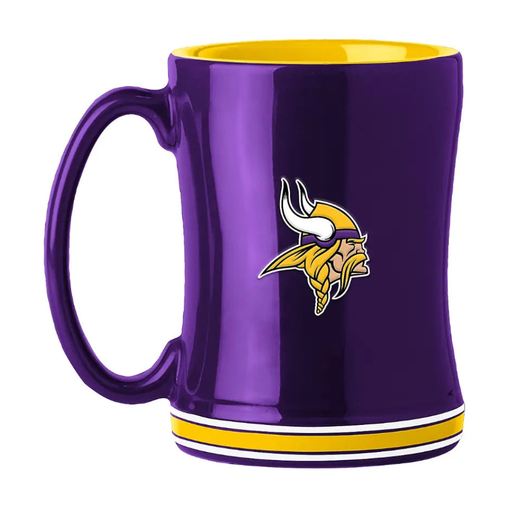 Taza NFL Relief Minnesota Vikings 14 Oz