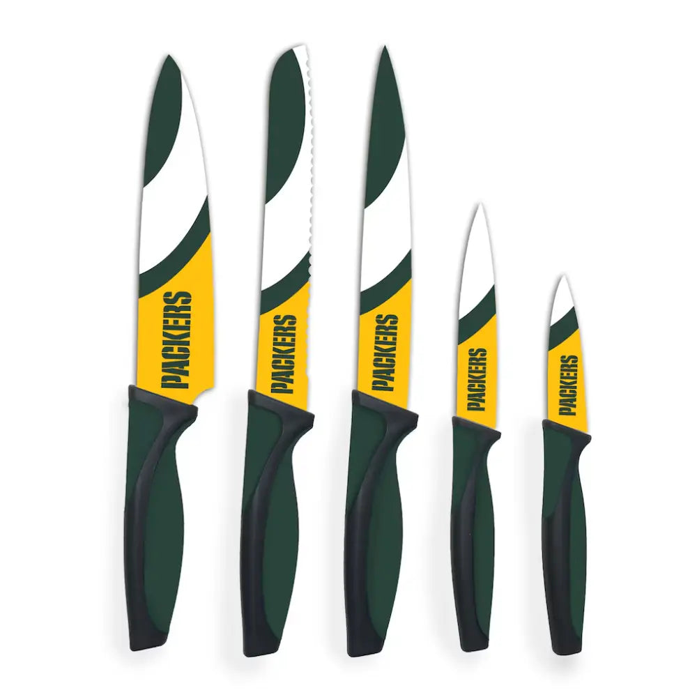 Juego Cuchillos NFL Set 5 Piezas Packers