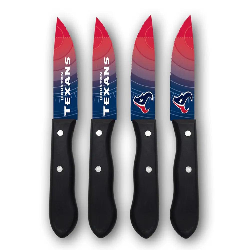 Juego Cuchillos NFL Set 4 Piezas Texans