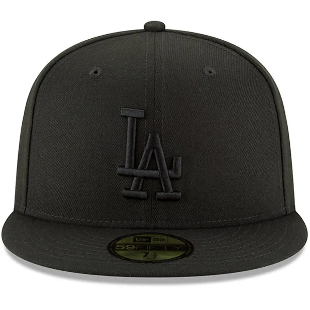 Gorra New Era 5950 MLB Black On Black Dodgers
