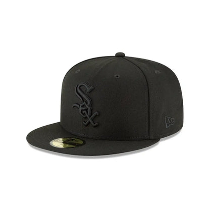 Gorra New Era 5950 MLB Black On Black White Sox