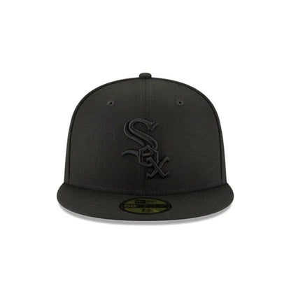 Gorra New Era 5950 MLB Black On Black White Sox