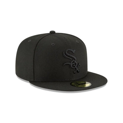 Gorra New Era 5950 MLB Black On Black White Sox