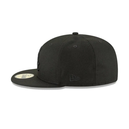 Gorra New Era 5950 MLB Black On Black White Sox
