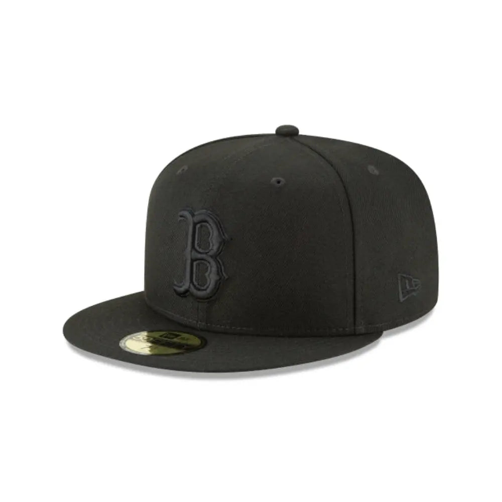 Gorra New Era 5950 MLB Black On Black Red Sox