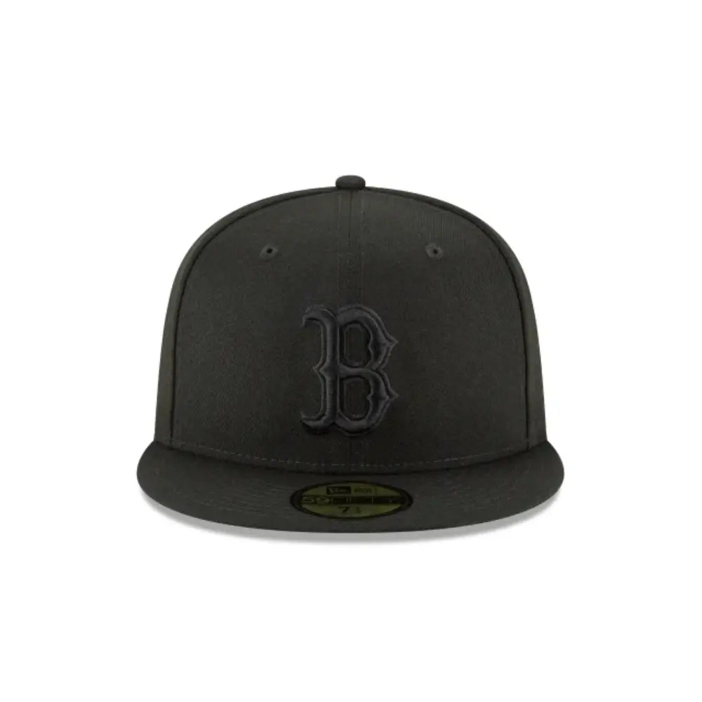 Gorra New Era 5950 MLB Black On Black Red Sox