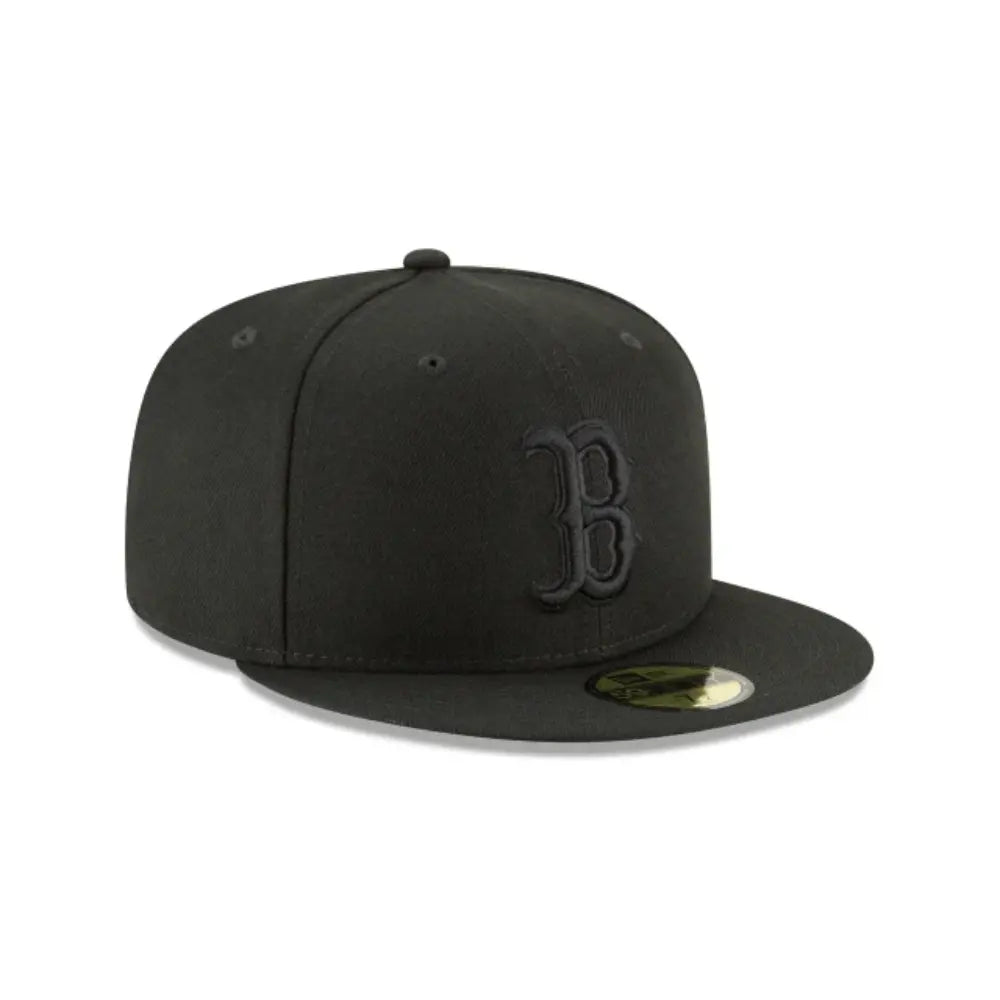 Gorra New Era 5950 MLB Black On Black Red Sox