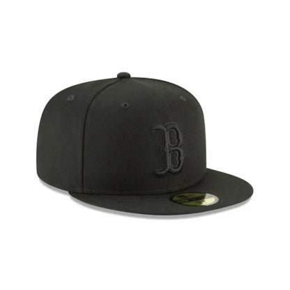 Gorra New Era 5950 MLB Black On Black Red Sox