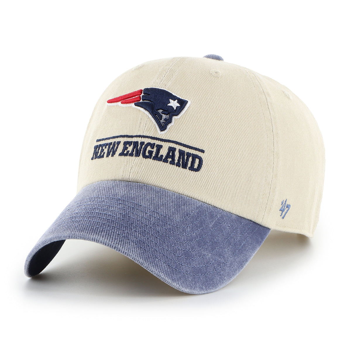 Gorra 47 NFL Mojave Logo Line TT Clean Up Patriots