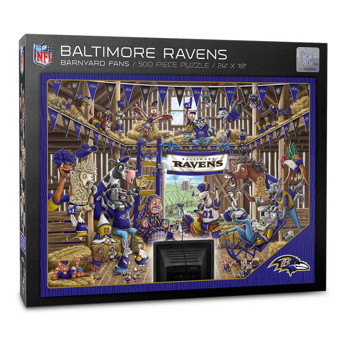 Rompecabezas YouTheFan NFL Barnyard Fans Ravens