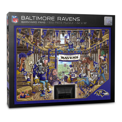 Rompecabezas YouTheFan NFL Barnyard Fans Ravens