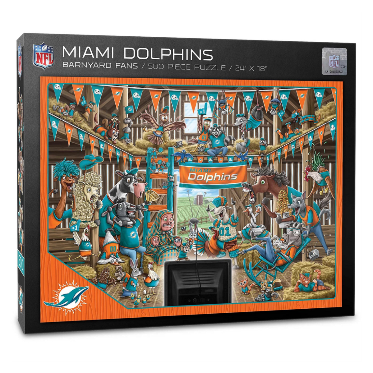 Rompecabezas YouTheFan NFL Barnyard Fans Dolphins
