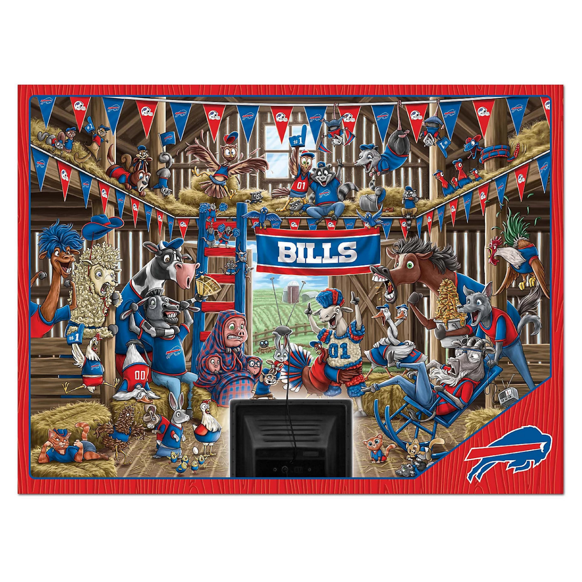Rompecabezas YouTheFan NFL Barnyard Fans Bills
