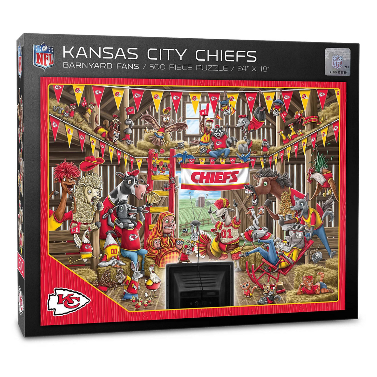 Rompecabezas YouTheFan NFL Barnyard Fans Chiefs