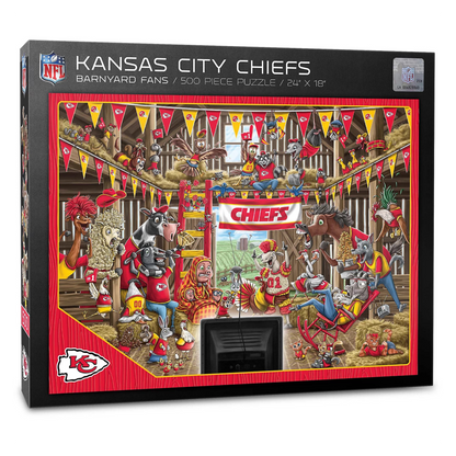 Rompecabezas YouTheFan NFL Barnyard Fans Chiefs