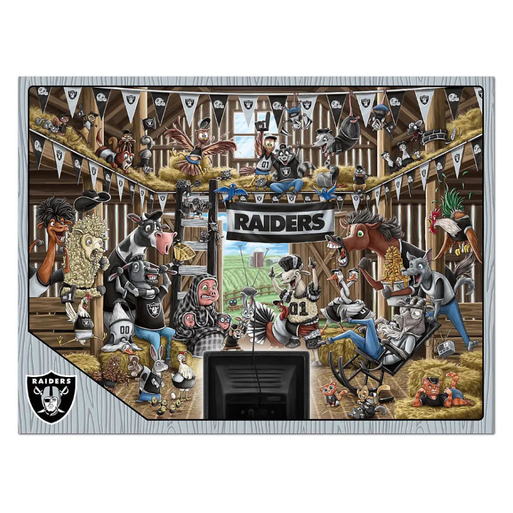Rompecabezas YouTheFan NFL Barnyard Fans Raiders