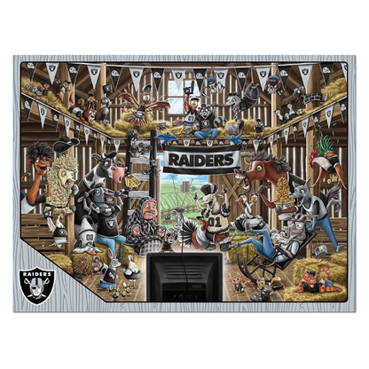 Rompecabezas YouTheFan NFL Barnyard Fans Raiders