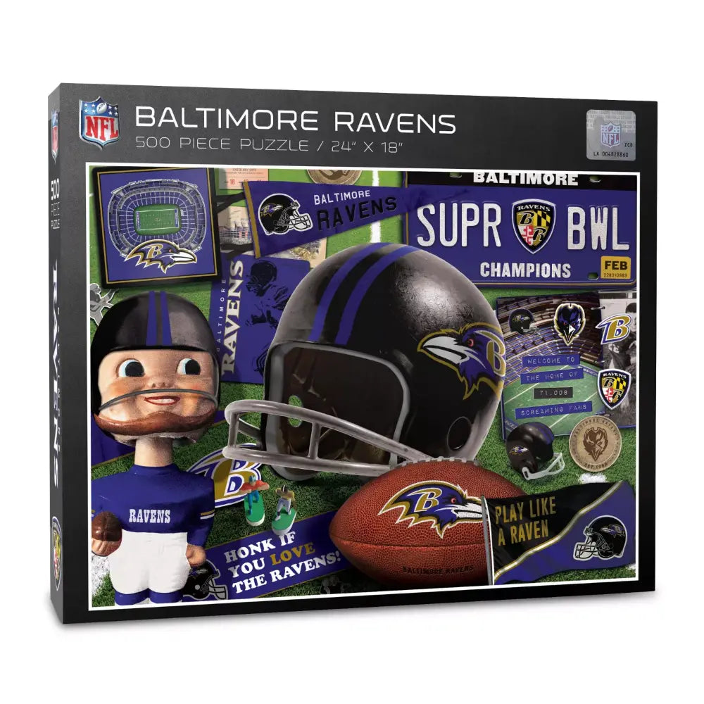 Rompecabezas YouTheFan NFL Retro Series Ravens