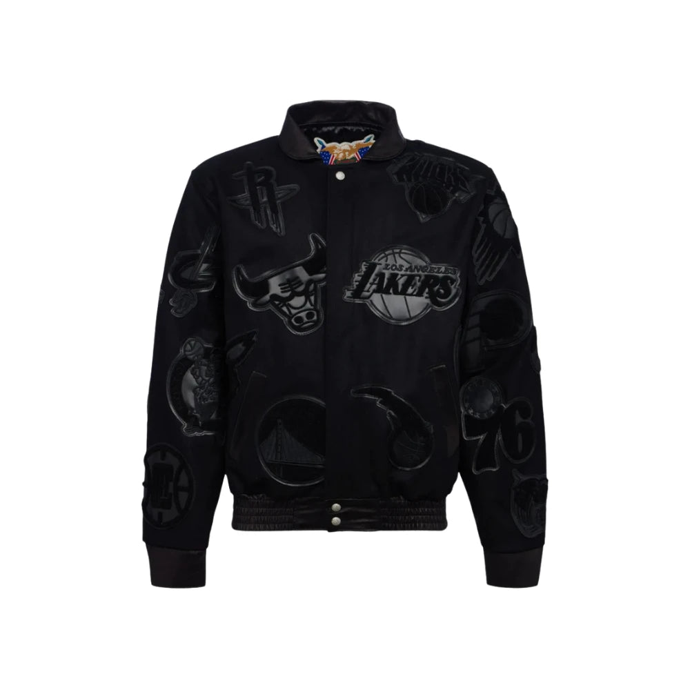 Chamarra Jeff Hamilton NBA Wool & Leather Super Collage