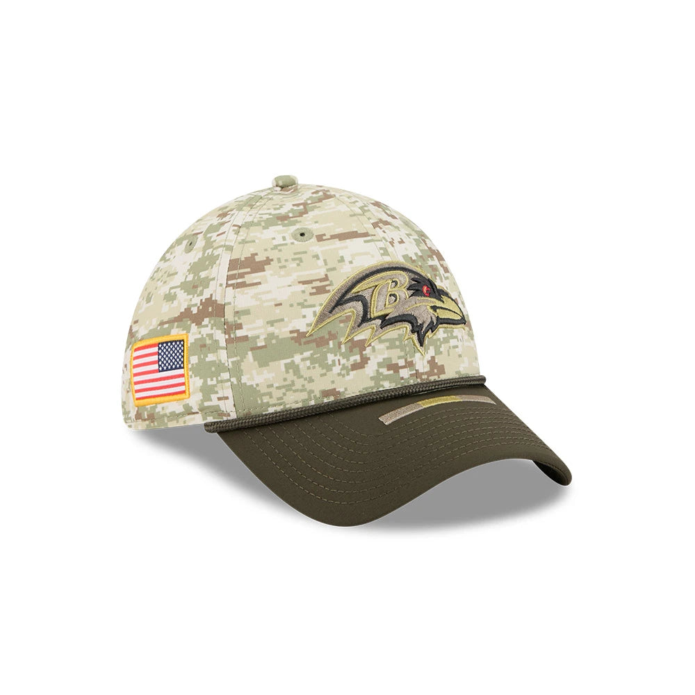 Gorra New Era 3930 NFL Salute To Service 2025 Baltimore Ravens