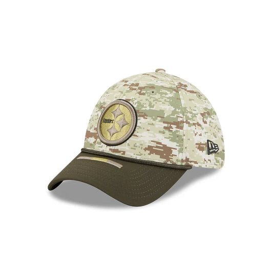 Gorra New Era 3930 NFL Salute To Service 2025 Pittsburgh Steelers