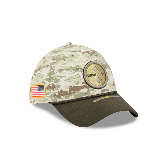 Gorra New Era 3930 NFL Salute To Service 2025 Pittsburgh Steelers