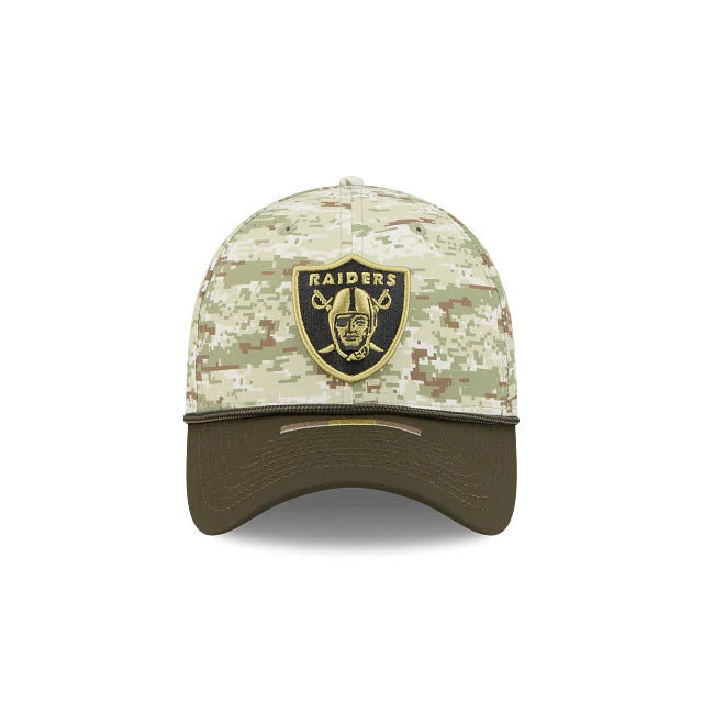 Gorra New Era 3930 NFL Salute To Service 2025 Las Vegas Raiders