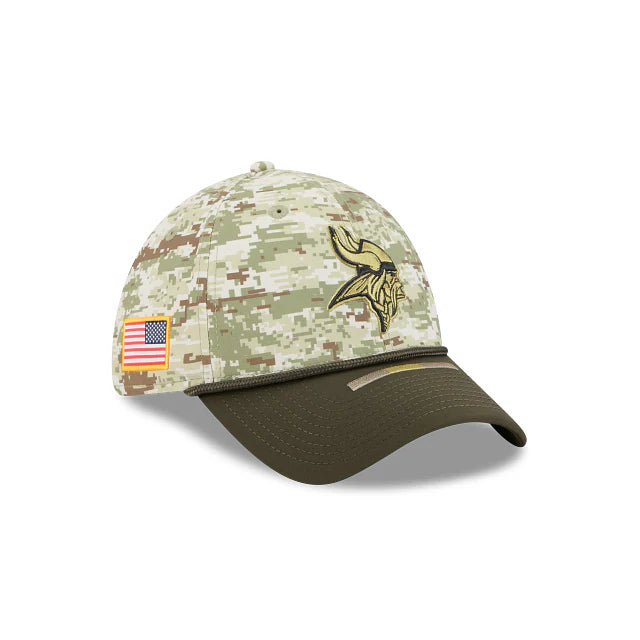 Gorra New Era 3930 NFL Salute To Service 2025 Minnesota Vikings