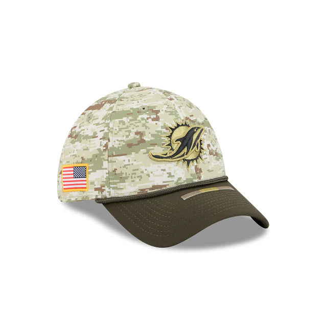 Gorra New Era 3930 NFL Salute To Service 2025 Miami Dolphins