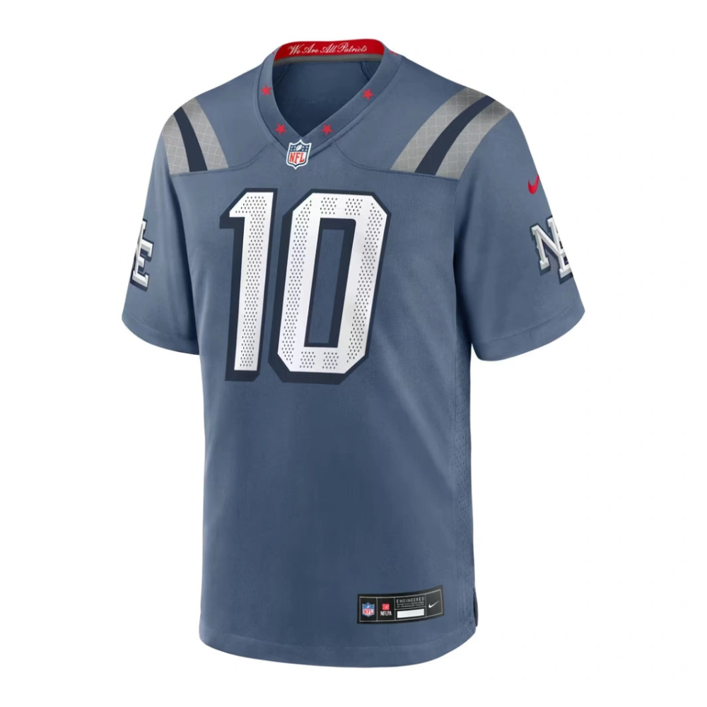 Jersey Nike NFL Game Rivalries Drake Maye #10 Patriots